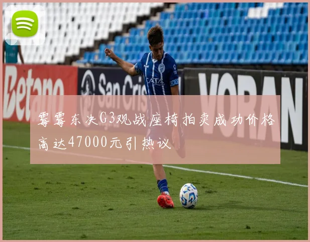霉霉东决G3观战座椅拍卖成功价格高达47000元引热议